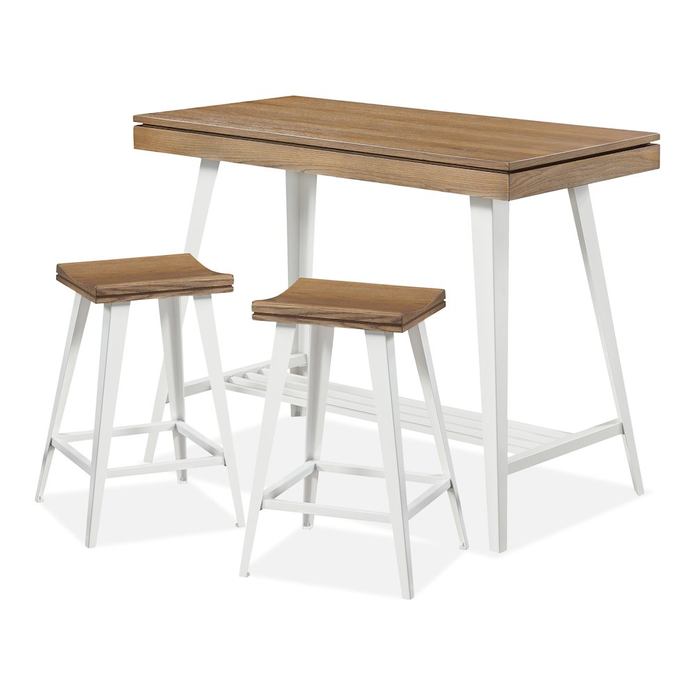Melba Wood 3-Piece Counter Height Table Set