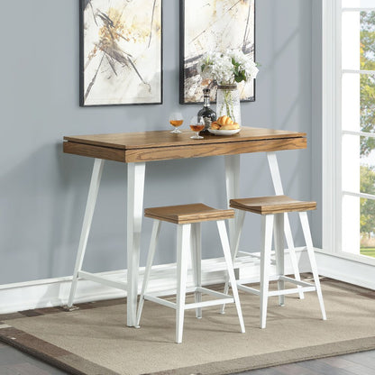 Melba Wood 3-Piece Counter Height Table Set