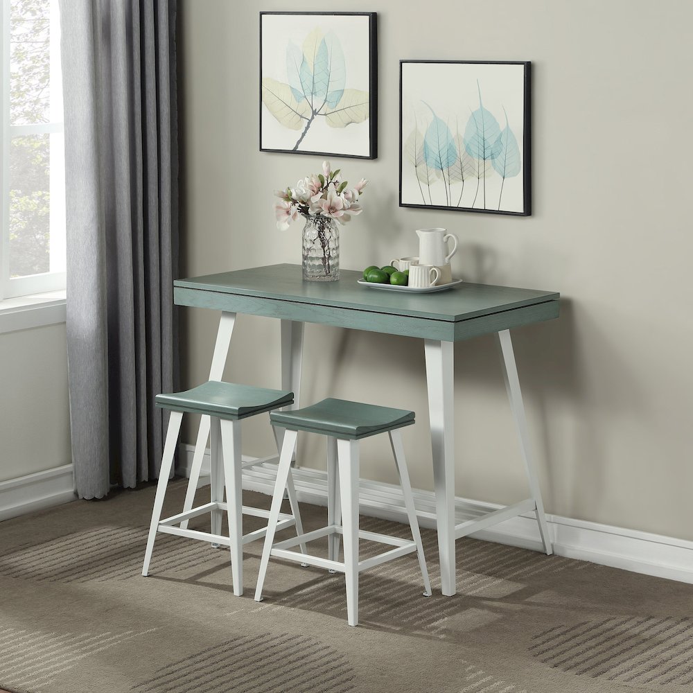 Melba Wood 3-Piece Counter Height Table Set