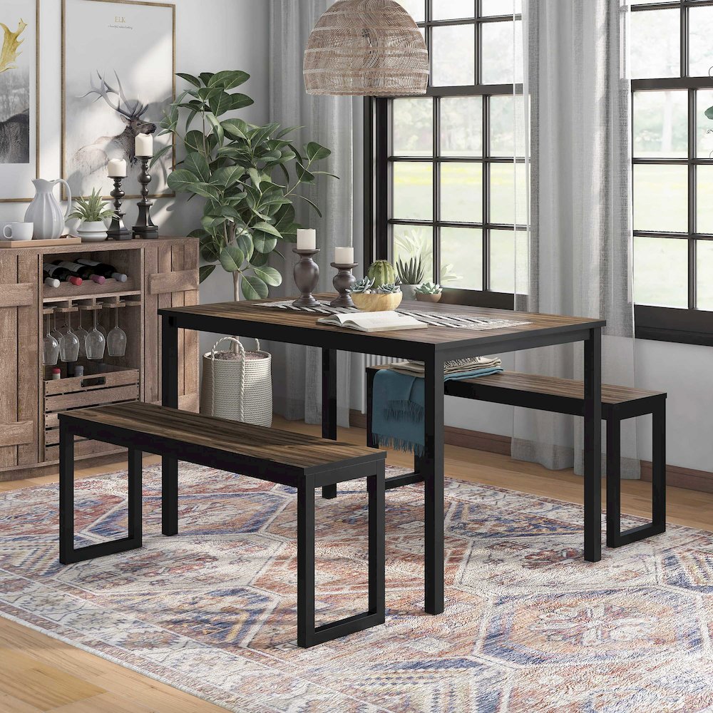 Caritina Wood 3-Piece Counter Height Dining Set