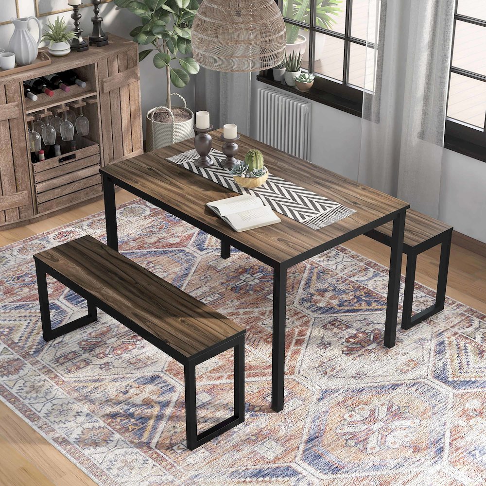 Caritina Wood 3-Piece Counter Height Dining Set