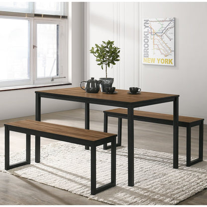 Caritina Wood 3-Piece Counter Height Dining Set
