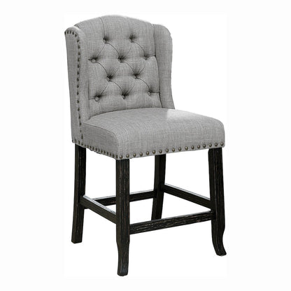 Sinuata Fabric Wingback Counter Chair (Set of 2)