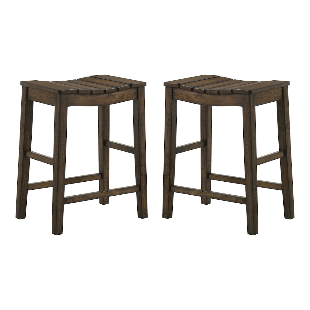 Niem Wood Counter Height Stools (Set of 2)