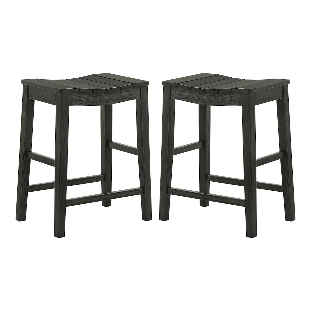 Niem Wood Counter Height Stools (Set of 2)