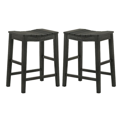 Niem Wood Counter Height Stools (Set of 2)