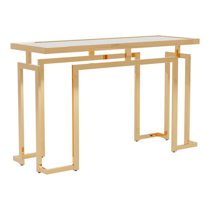 Mahone Modern Glass Top Console Table
