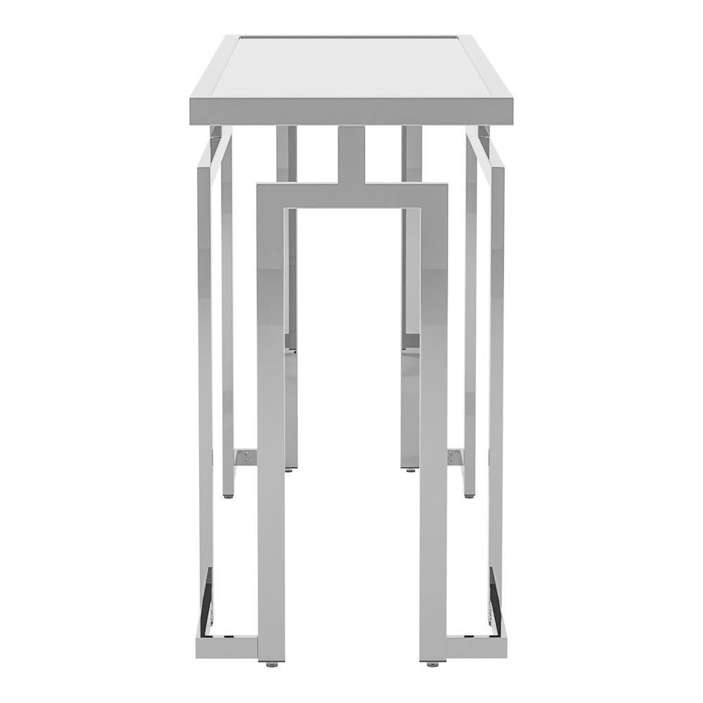 Mahone Modern Glass Top Console Table