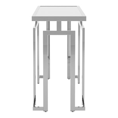 Mahone Modern Glass Top Console Table