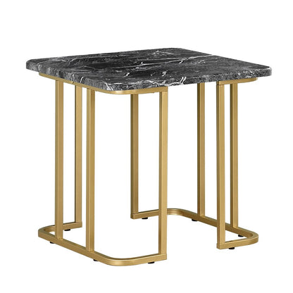 Clotten 3-Piece Metal Coffee Table Set in Black