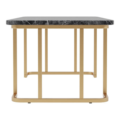 Clotten Modern Metal Coffee Table in Black