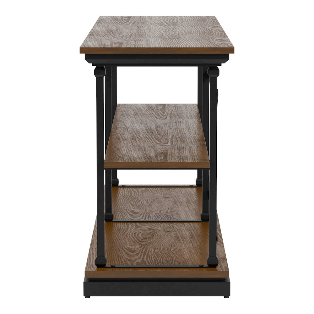 Drewden Transitional Wood 2-Shelf Console Table