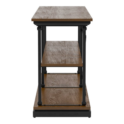 Drewden Transitional Wood 2-Shelf Console Table