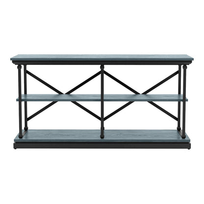 Drewden Transitional Wood 2-Shelf Console Table