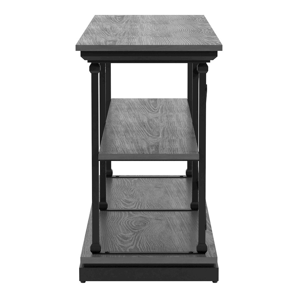 Drewden Transitional Wood 2-Shelf Console Table