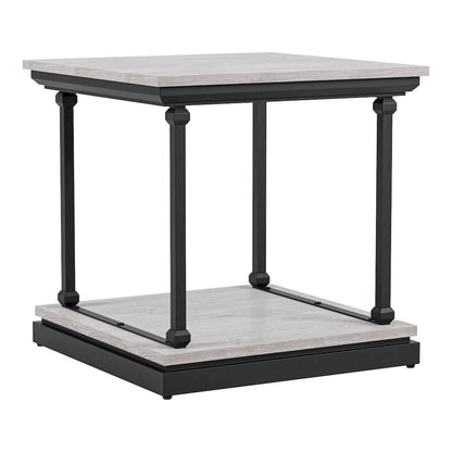 Drewden Transitional3-Piece Wood Coffee Table Set in Antique White