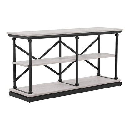 Drewden Transitional3-Piece Wood Coffee Table Set in Antique White