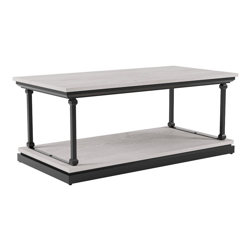 Drewden Transitional Wood 1-Shelf Coffee Table