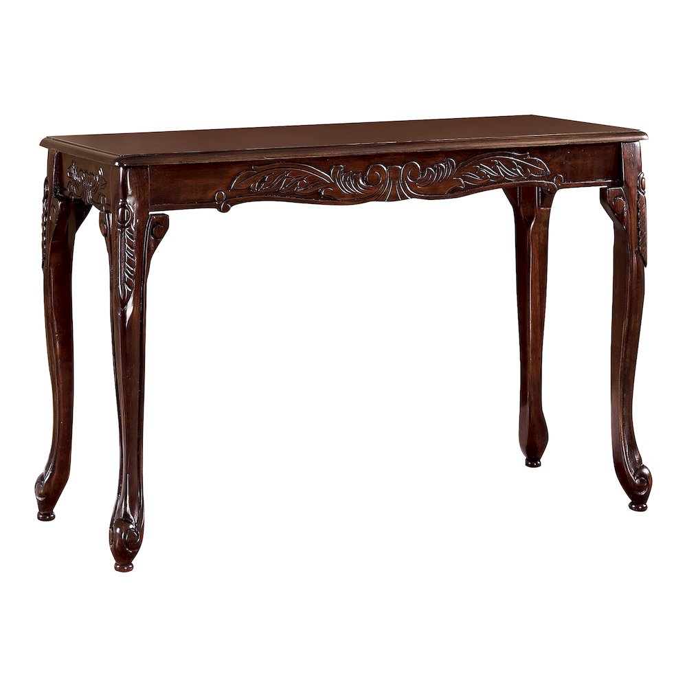 Alice Traditional Solid Wood Console Table in Dark Cherry
