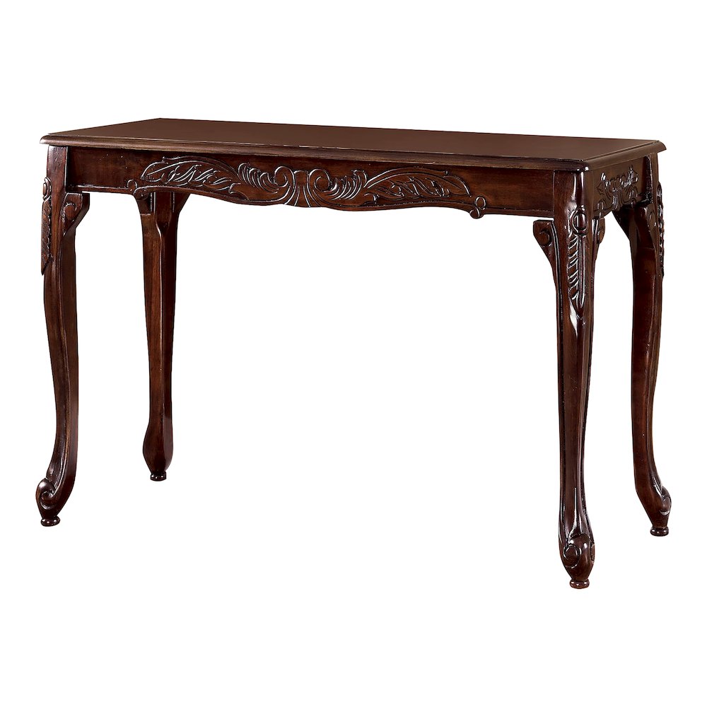 Alice Traditional Solid Wood Console Table in Dark Cherry