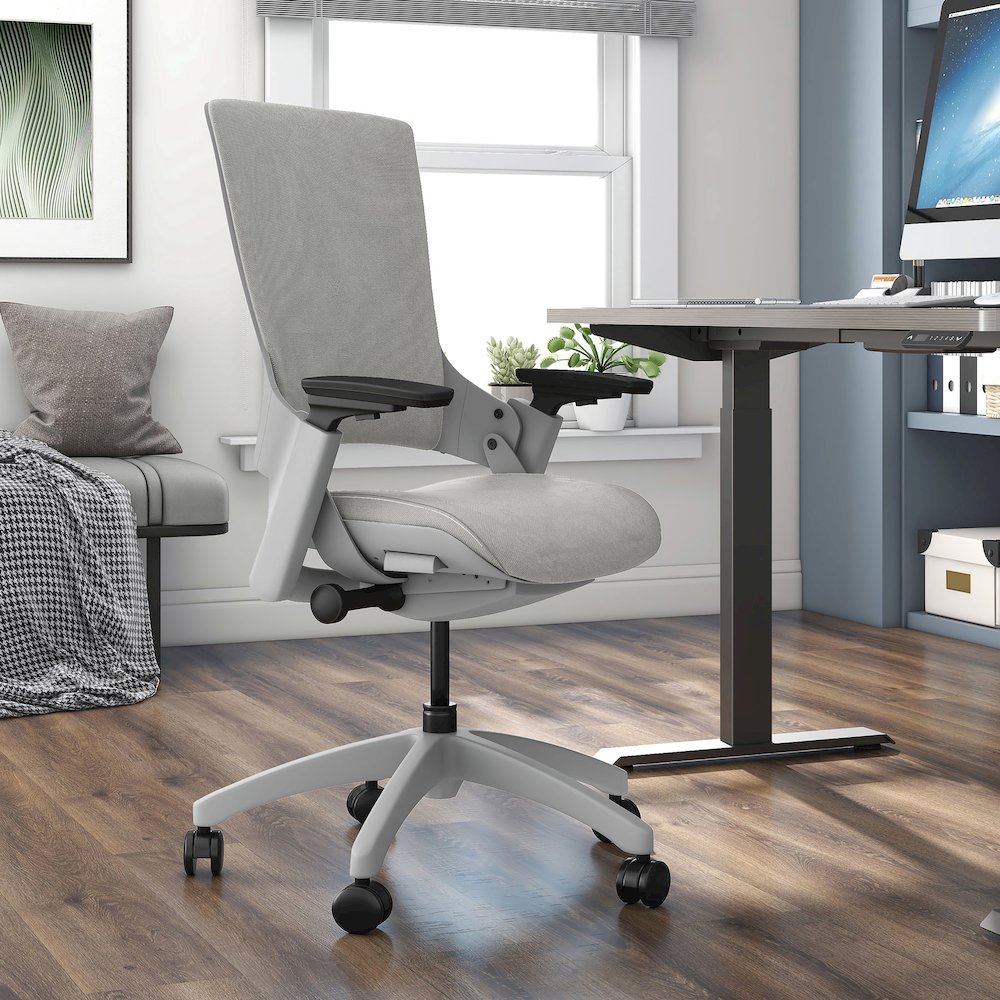 Nauta Mesh and Metal Adjustable Office Chair in Gray