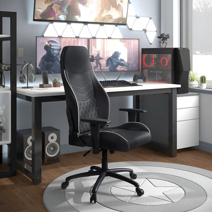 Aguil Faux Leather Adjustable Gaming Chair