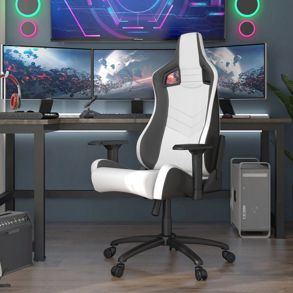 Singe Faux Leather Adjustable Gaming Chair