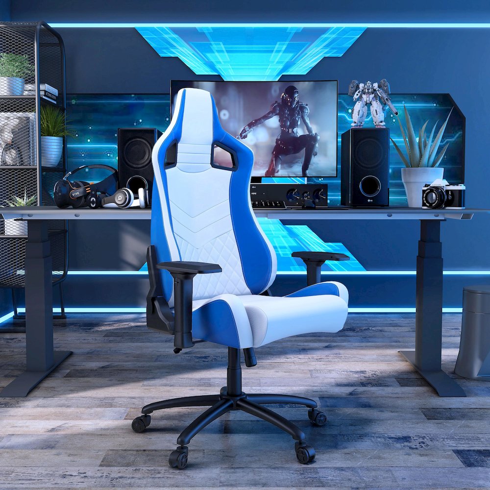 Singe Faux Leather Adjustable Gaming Chair