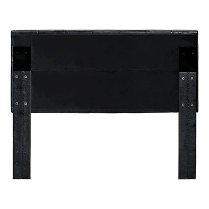 Kylen Faux Leather Headboard in Black