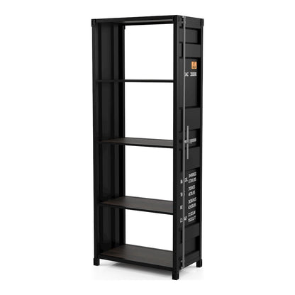Mandom Modern Metal 4-Shelf Bookcase
