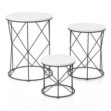 Nikova Contemporary Wood 3-Piece Nesting Tables