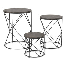 Nikova Contemporary Wood 3-Piece Nesting Tables