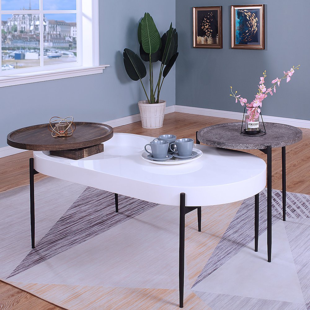 Hylen Metal 2-Piece Coffee Table Set