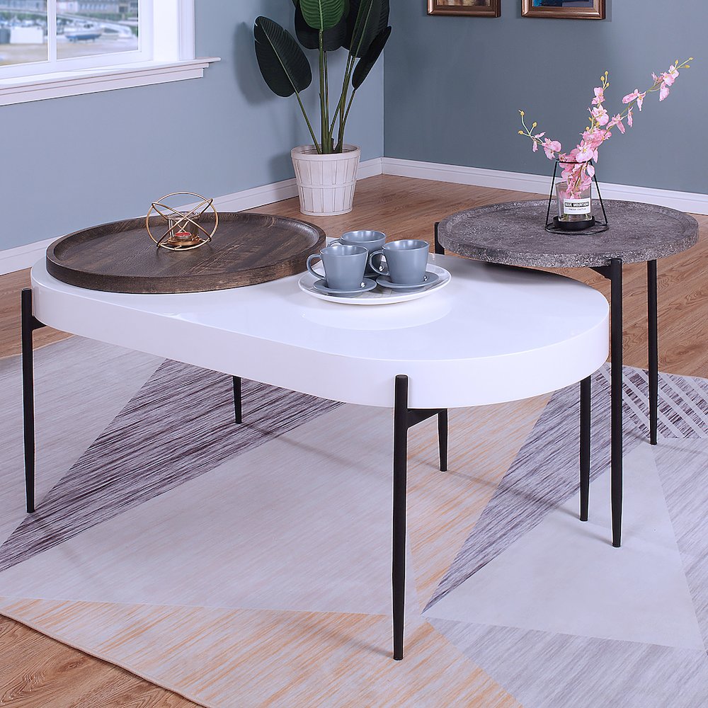 Hylen Metal 2-Piece Coffee Table Set
