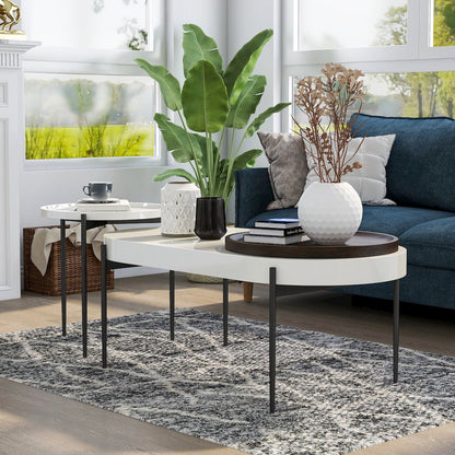 Hylen Metal 2-Piece Coffee Table Set