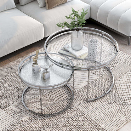 Belmont Metal 2-Piece Nesting Table Set