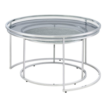 Belmont Metal 2-Piece Nesting Table Set