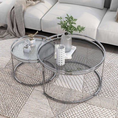Belmont Metal 2-Piece Nesting Table Set