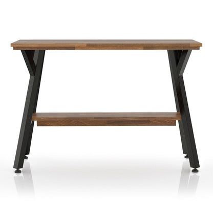 Horford Wood 1-Shelf Console Table in Matte Black