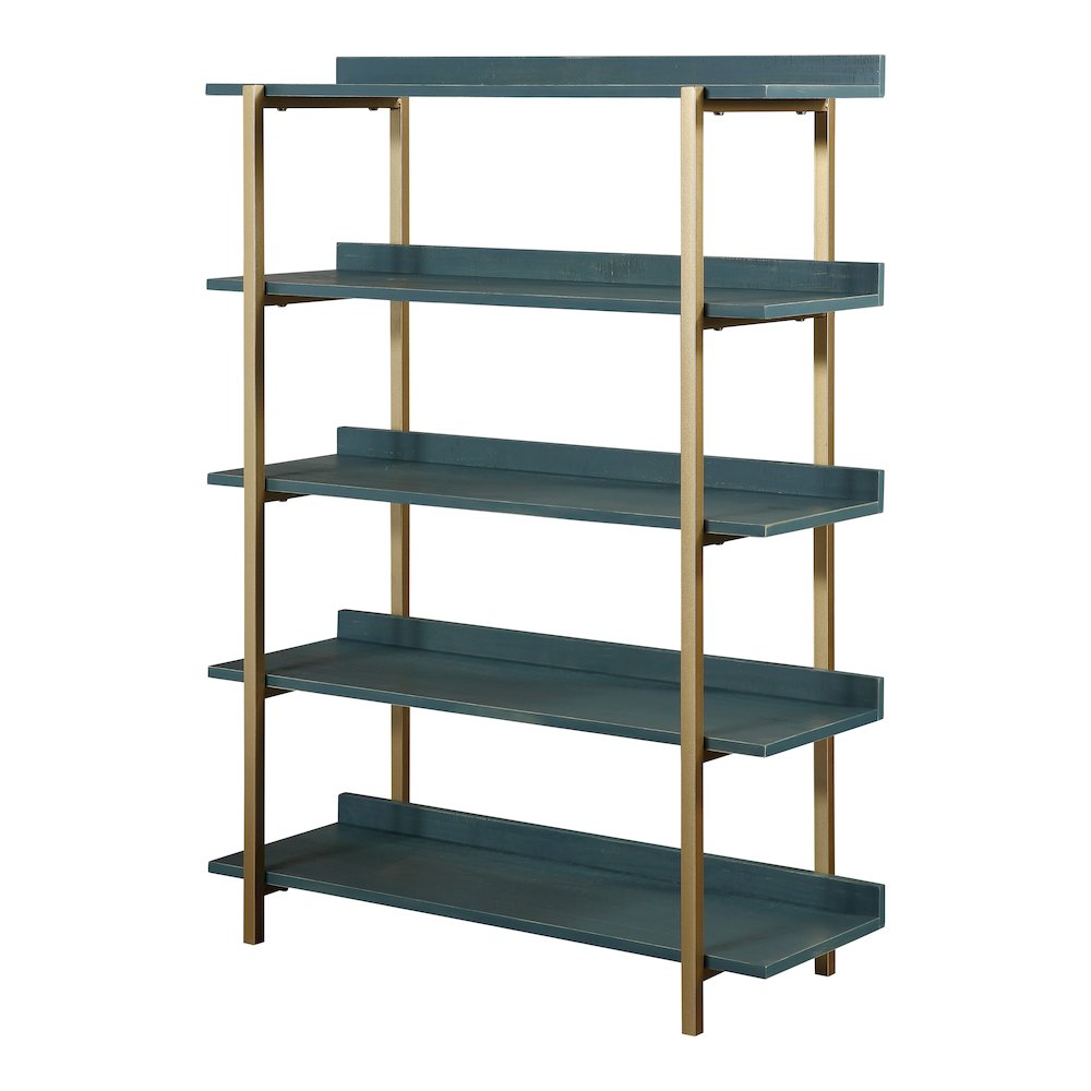 Teviot Modern Wood 5-Tier Bookshelf