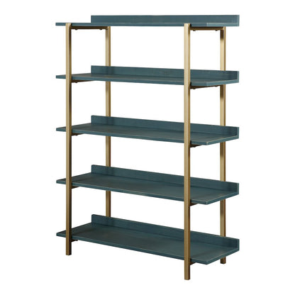 Teviot Modern Wood 5-Tier Bookshelf