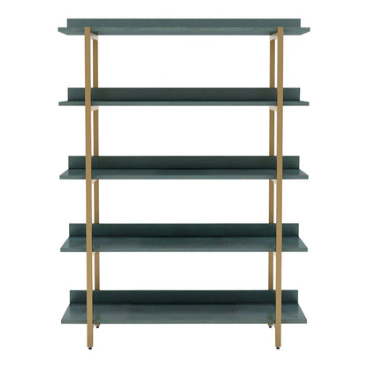 Teviot Modern Wood 5-Tier Bookshelf