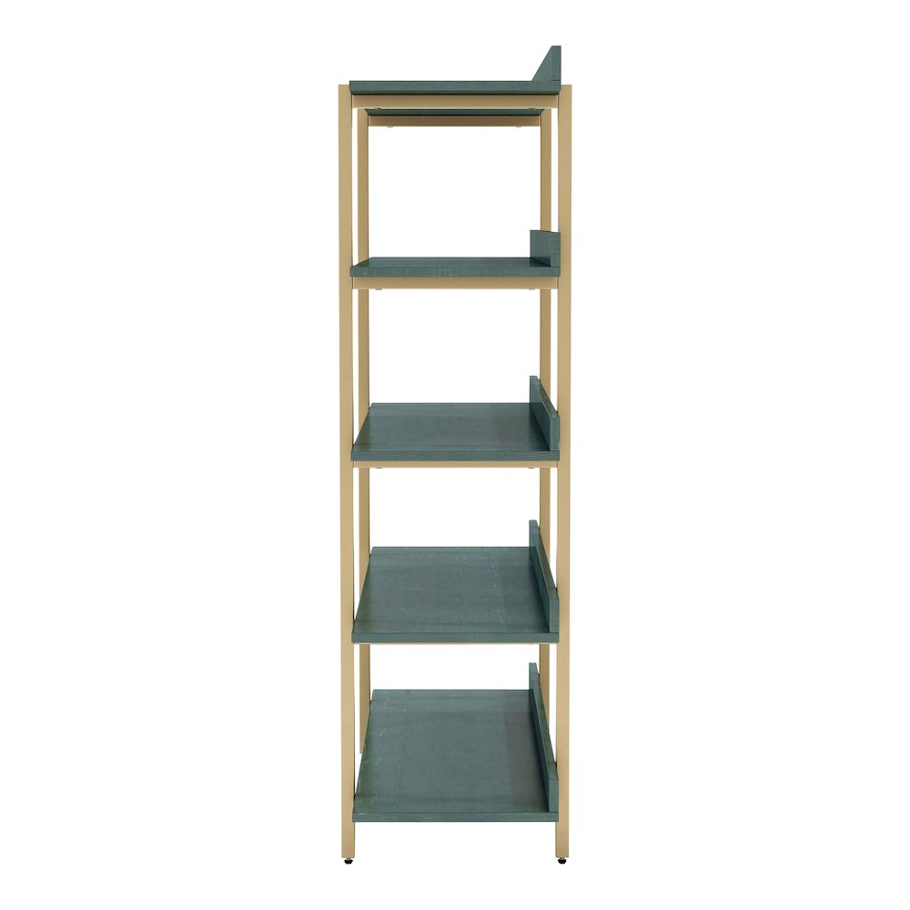 Teviot Modern Wood 5-Tier Bookshelf