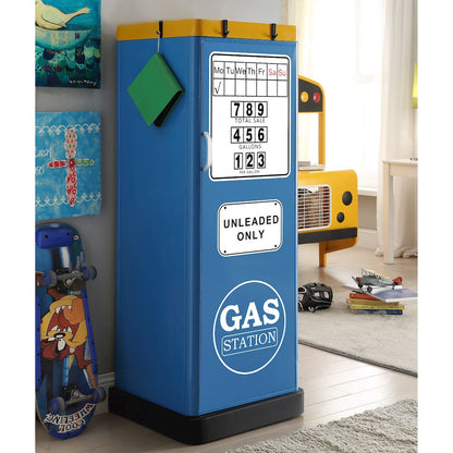 Mars Modern Metal 2-Shelf Closet in Blue