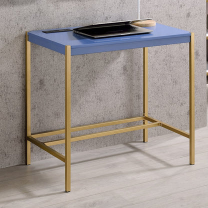 Grae Wood Writing Desk with USB Port
