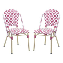 Misea Transitional Aluminum Woven Patio Chair (Set of 2)