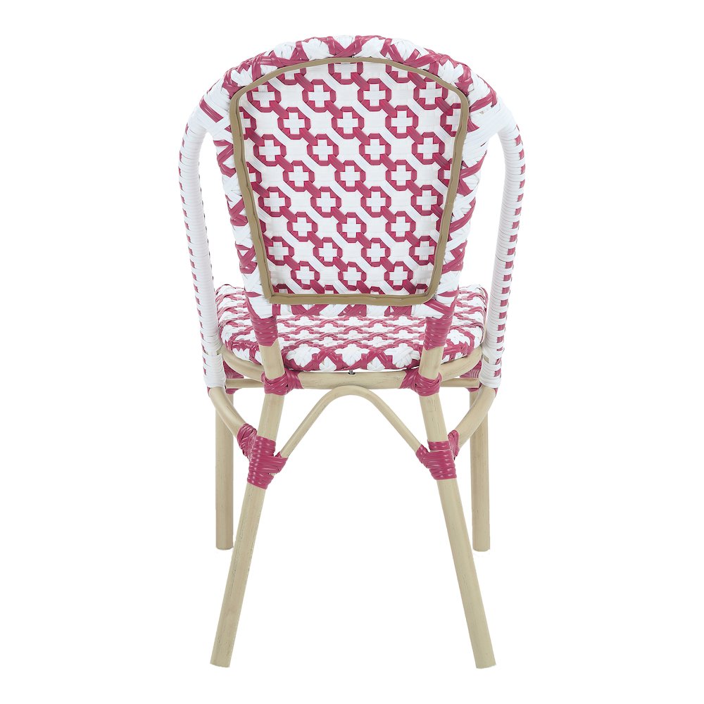 Misea Transitional Aluminum Woven Patio Chair (Set of 2)