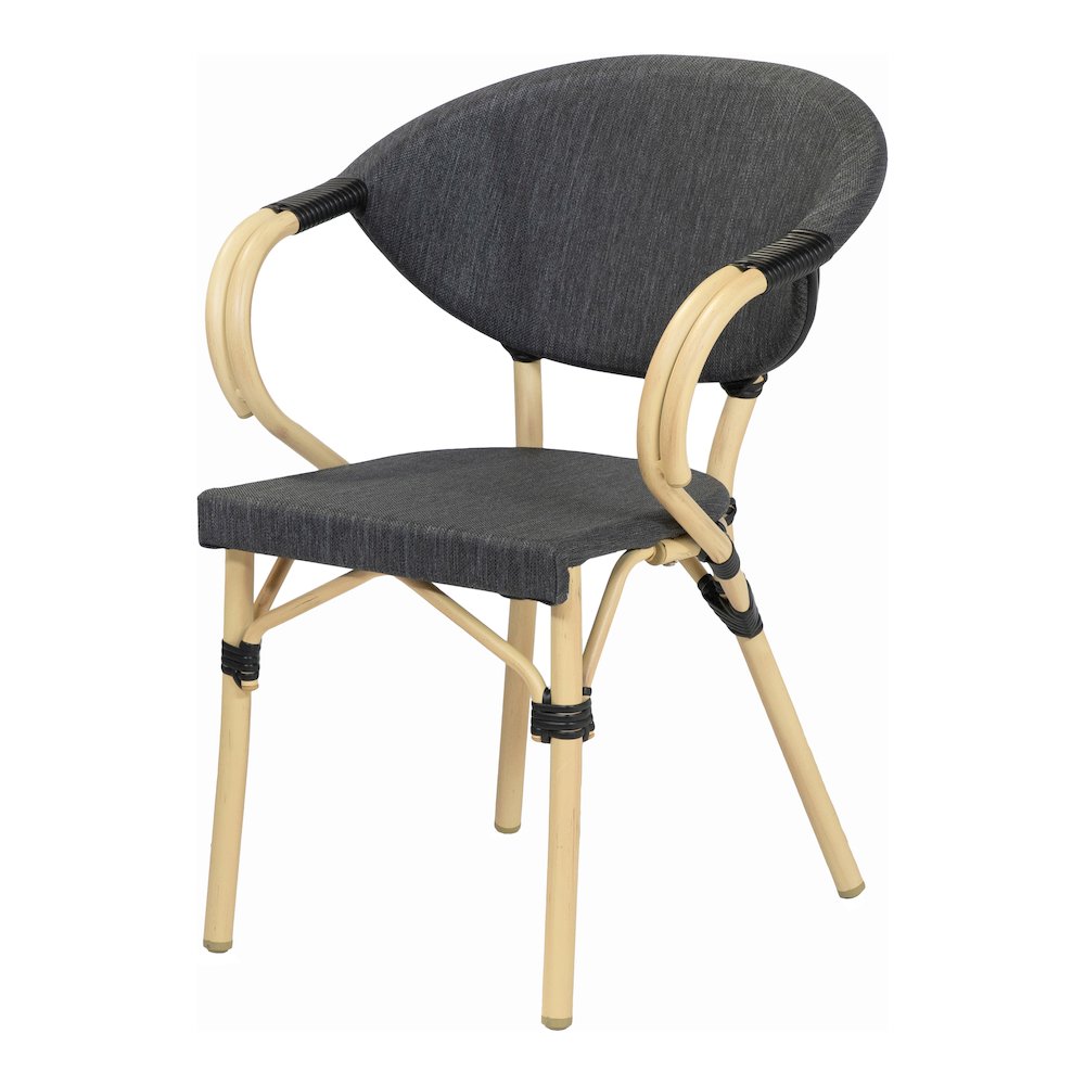 Borda Aluminum Patio Arm Chair (Set of 2)