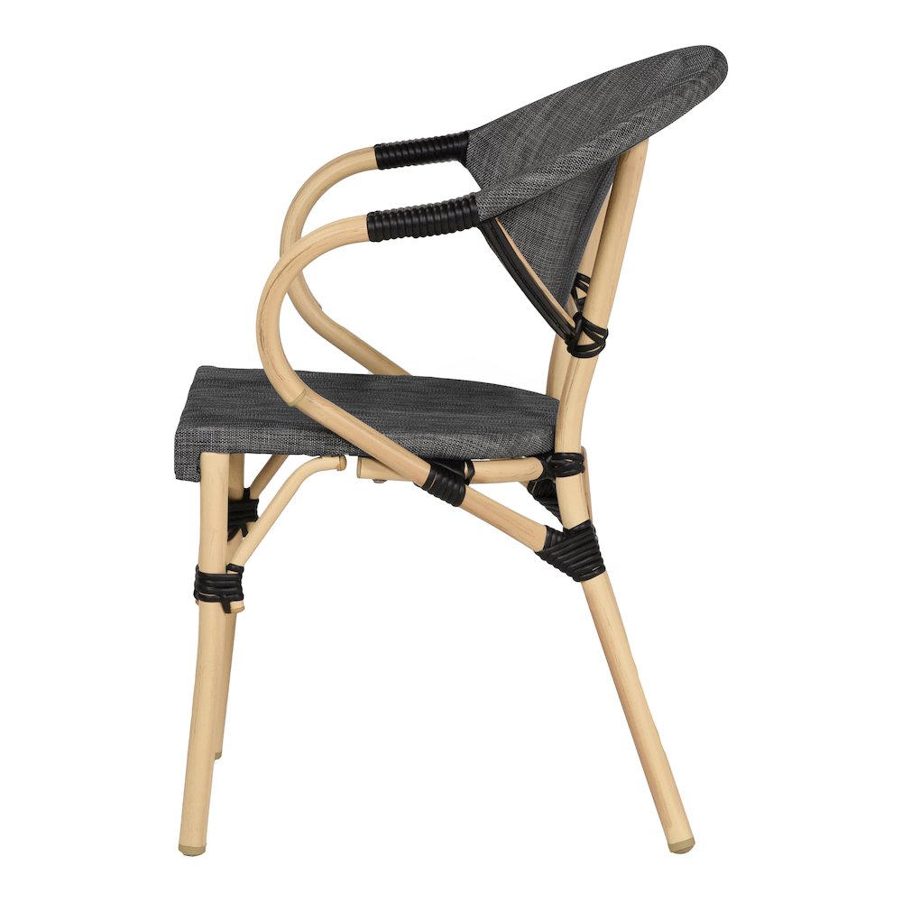 Borda Aluminum Patio Arm Chair (Set of 2)
