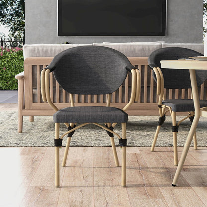 Borda Aluminum Patio Arm Chair (Set of 2)